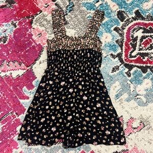 American Eagle Smocked Floral Romper